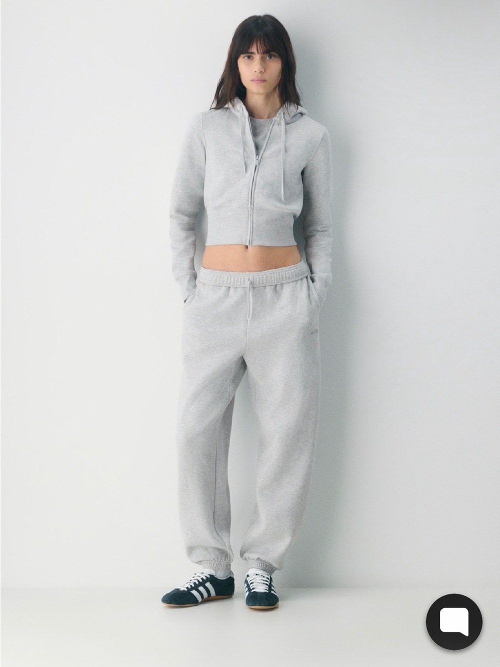 Aritzia Cozy Sweatfleece Snug Hi-Rib Zip Hoodie